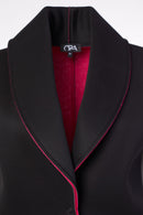 Raw Seams Gilet - Black/pink