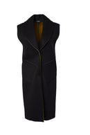 Raw Seams Gilet - Black/lime