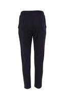 Pull Up Slim Leg Trouser - Black