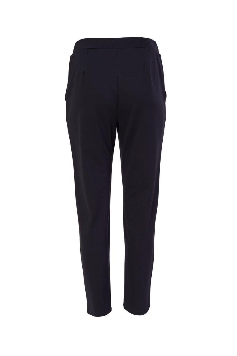 Pull Up Slim Leg Trouser - Black