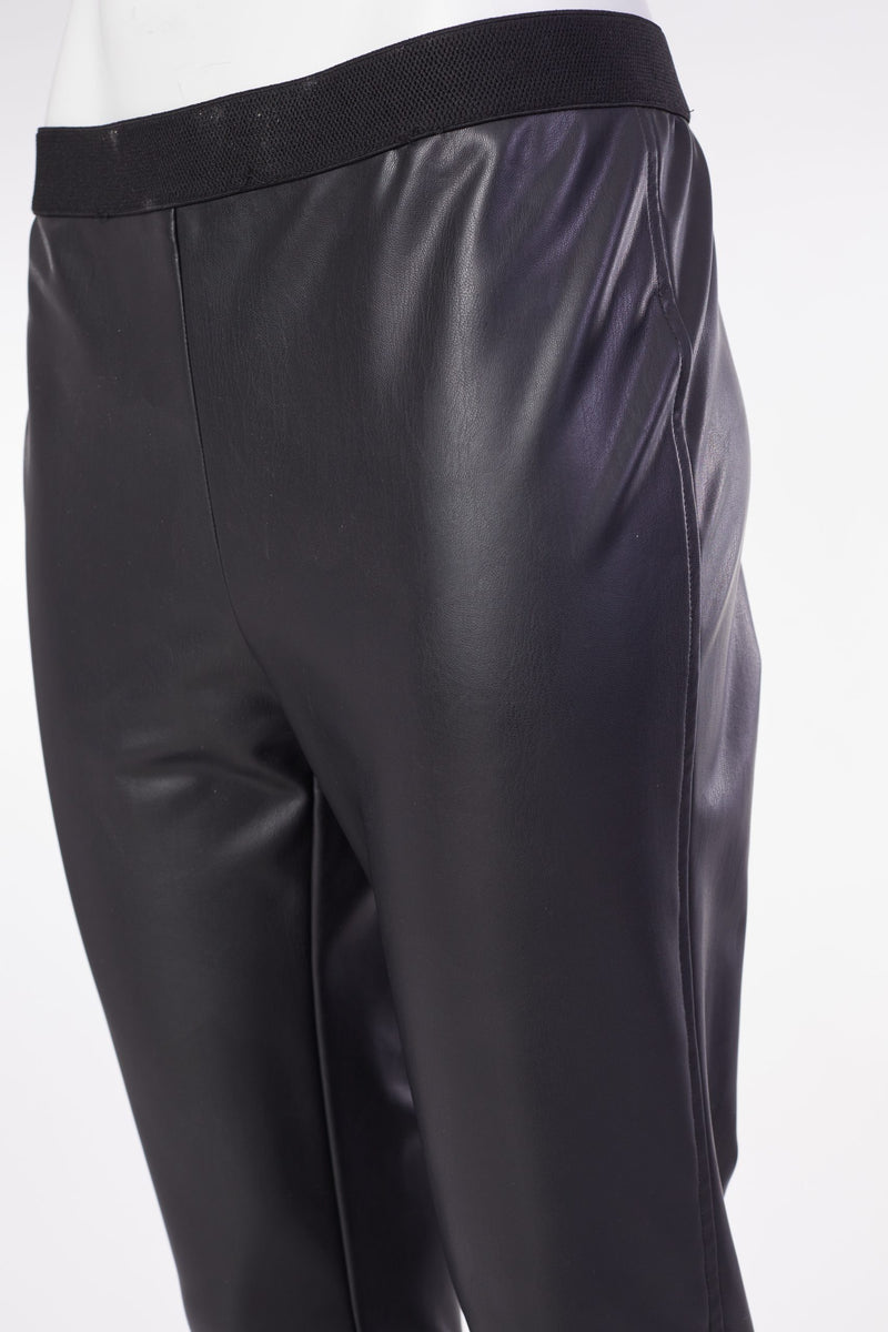 Full Leatherette Legging - Black
