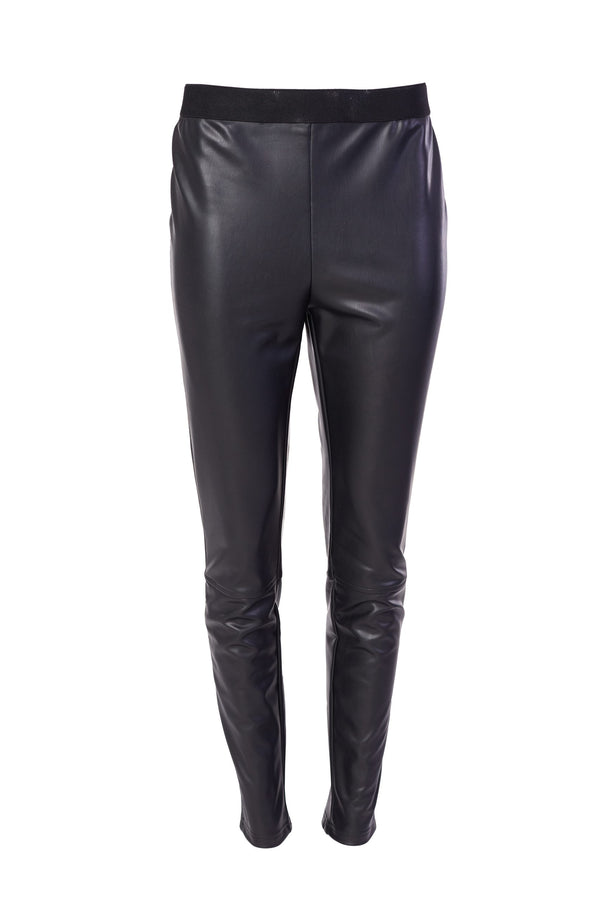 Full Leatherette Legging - Black