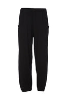 Pocket Detail Elasticated Trouser - Black