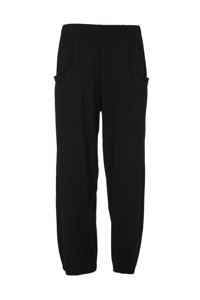 Pocket Detail Elasticated Trouser - Black