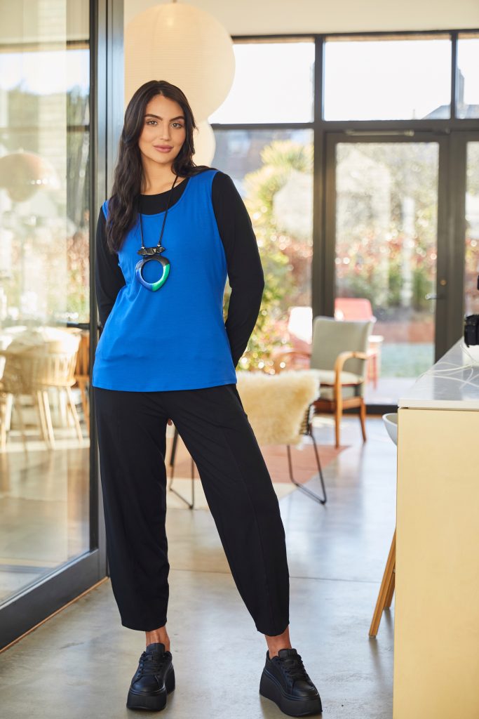 Pocket Detail Elasticated Trouser - Black