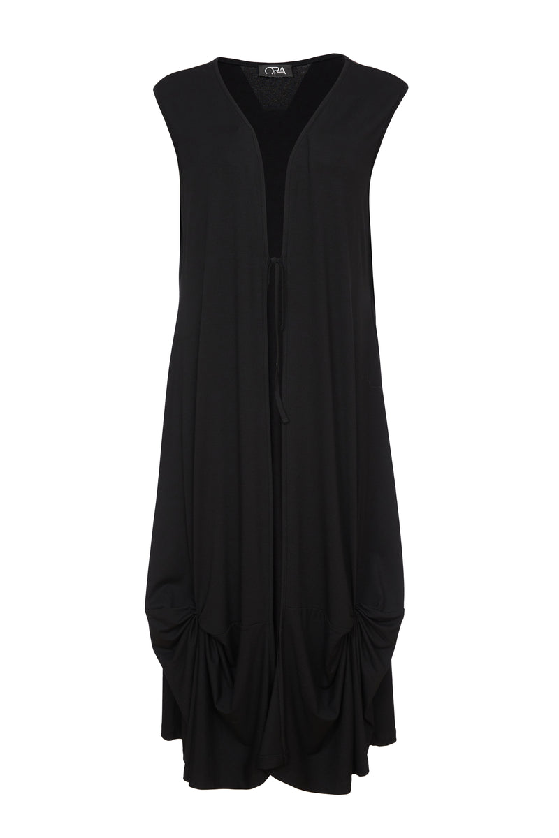 Knot Detail Waistcoat - Black