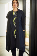 Belted Waistcoat - Black