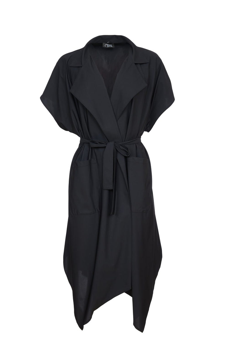 Belted Waistcoat - Black