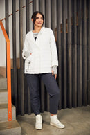 Square Quilted Jacket - Cream