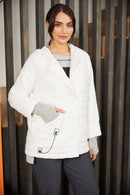 Square Quilted Jacket - Cream