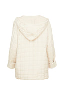 Square Quilted Jacket - Cream