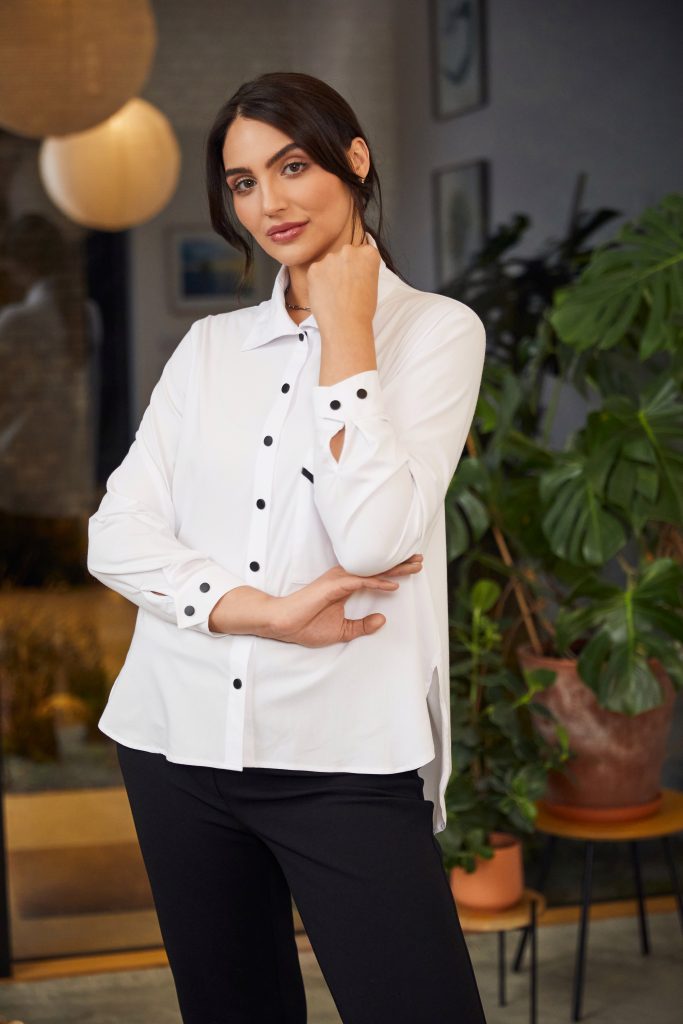 Pocket Shirt - White/black