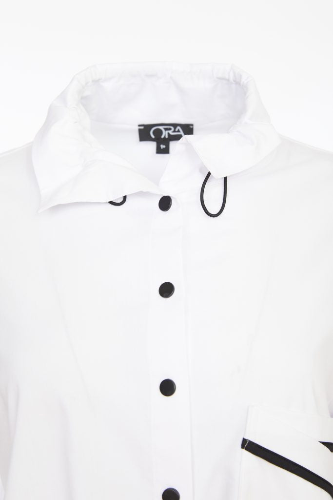 Pocket Shirt - White/black