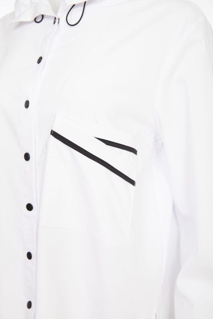 Pocket Shirt - White/black