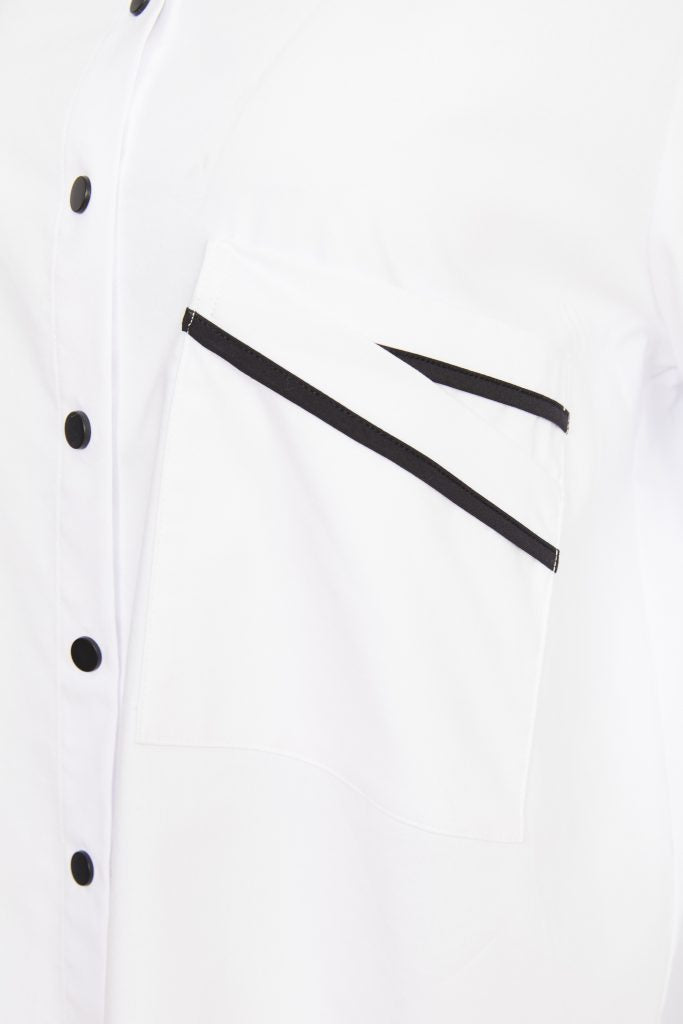 Pocket Shirt - White/black