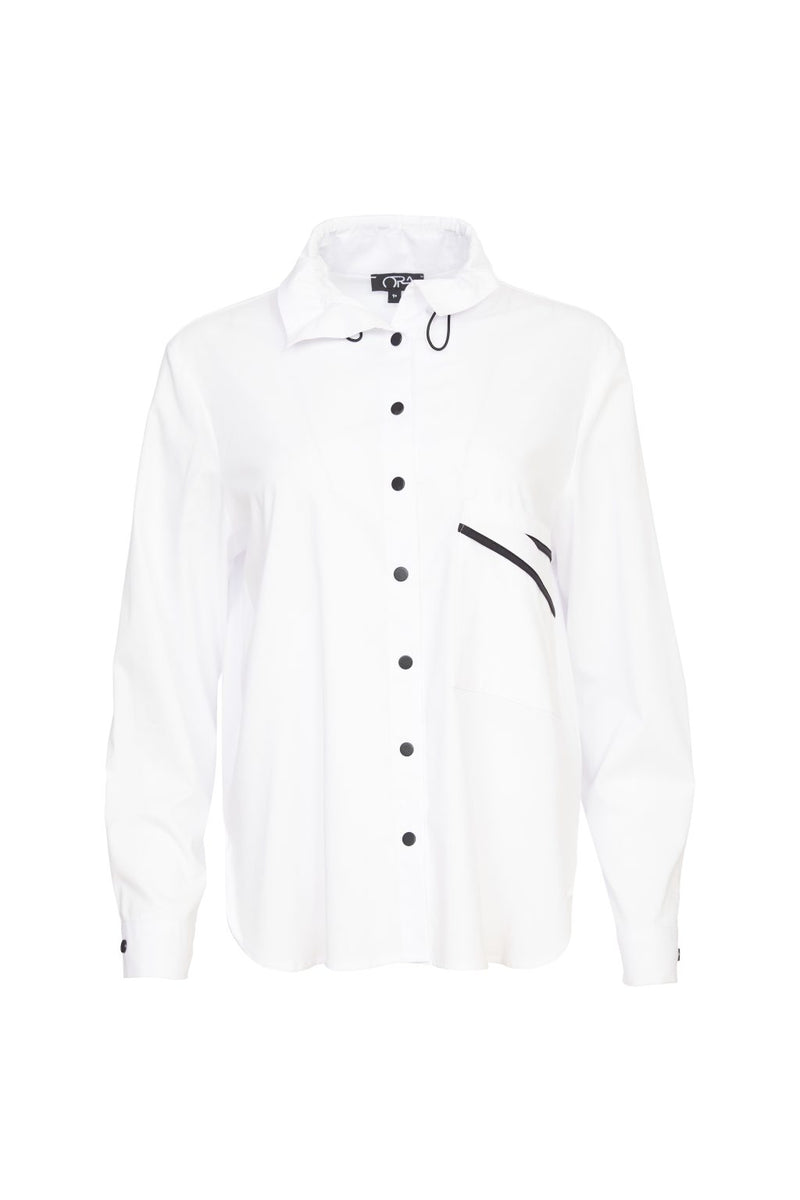 Pocket Shirt - White/black