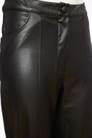 Leatherette Trouser - Black
