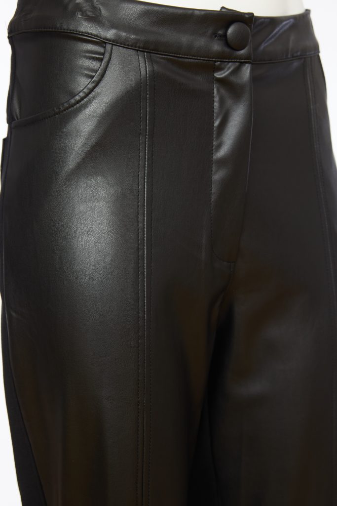 Leatherette Trouser - Black