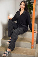 Stripe Section Jacket - Black/grey