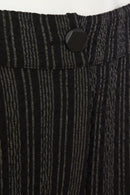 Stripe Wide Trouser - Black/grey