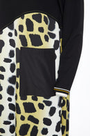 Animal Print Jersey Dress - Forest