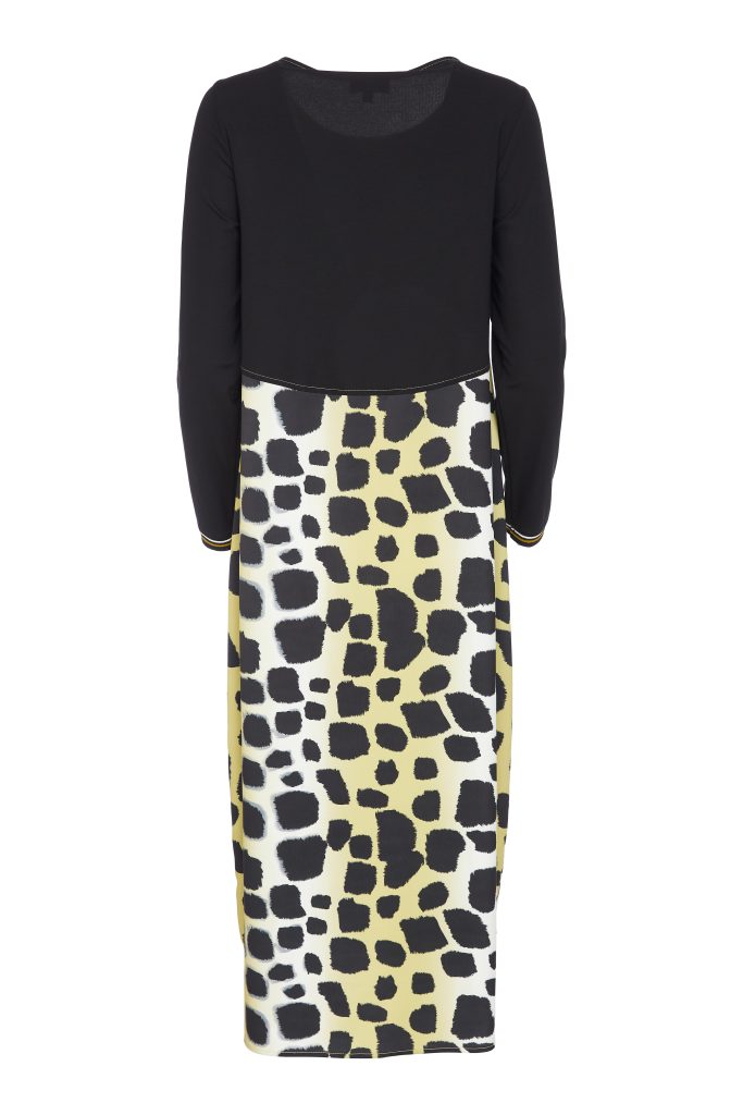 Animal Print Jersey Dress - Forest