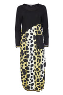 Animal Print Jersey Dress - Forest