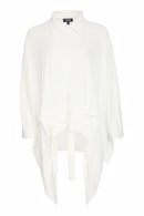 Pleats Detail Blouse - Stone
