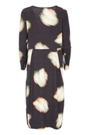 Blurred Spot Dress - Sand/black