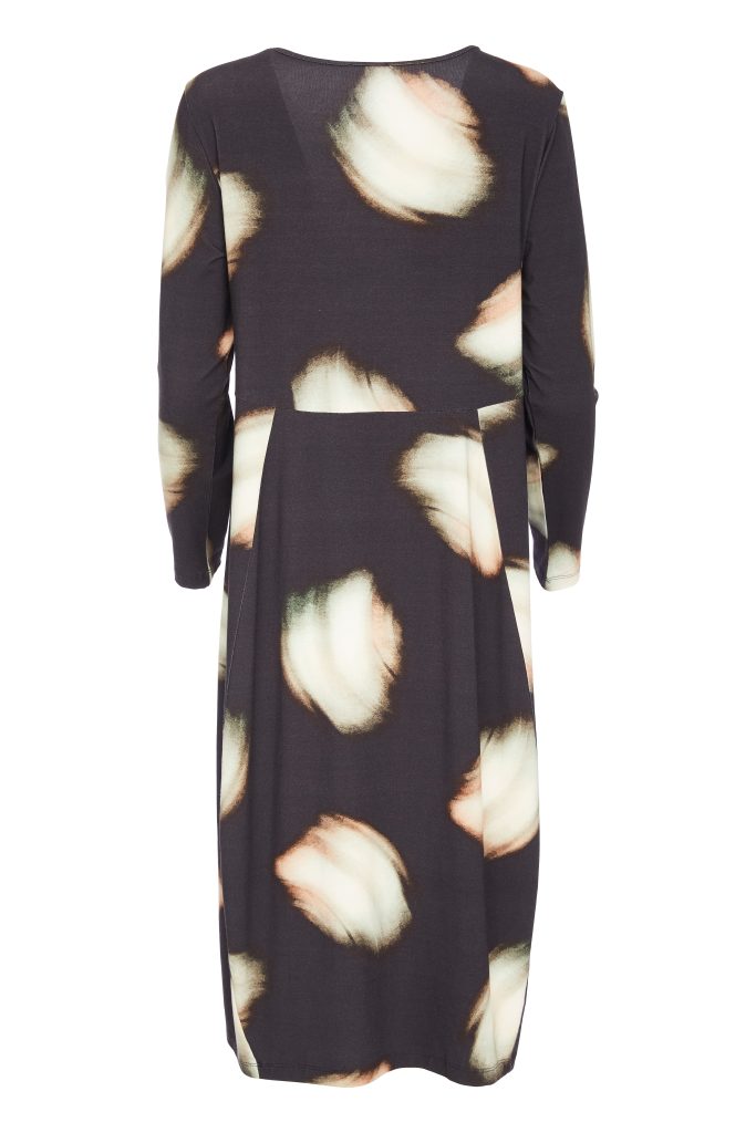 Blurred Spot Dress - Sand/black