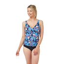 Floral Twisted Tankini - Floral