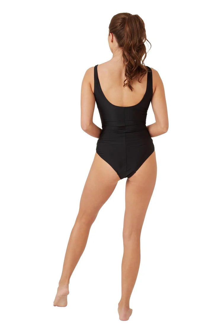 Mono Wrap Swimsuit - Mono Print