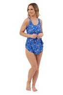 Indigo 1/2 Skirt Swimsuit - Blue