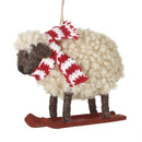 Hanging Sheep On Skis