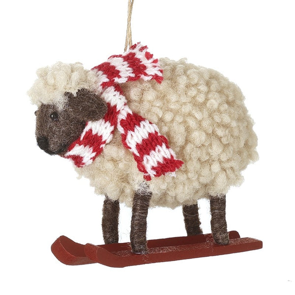 Hanging Sheep On Skis