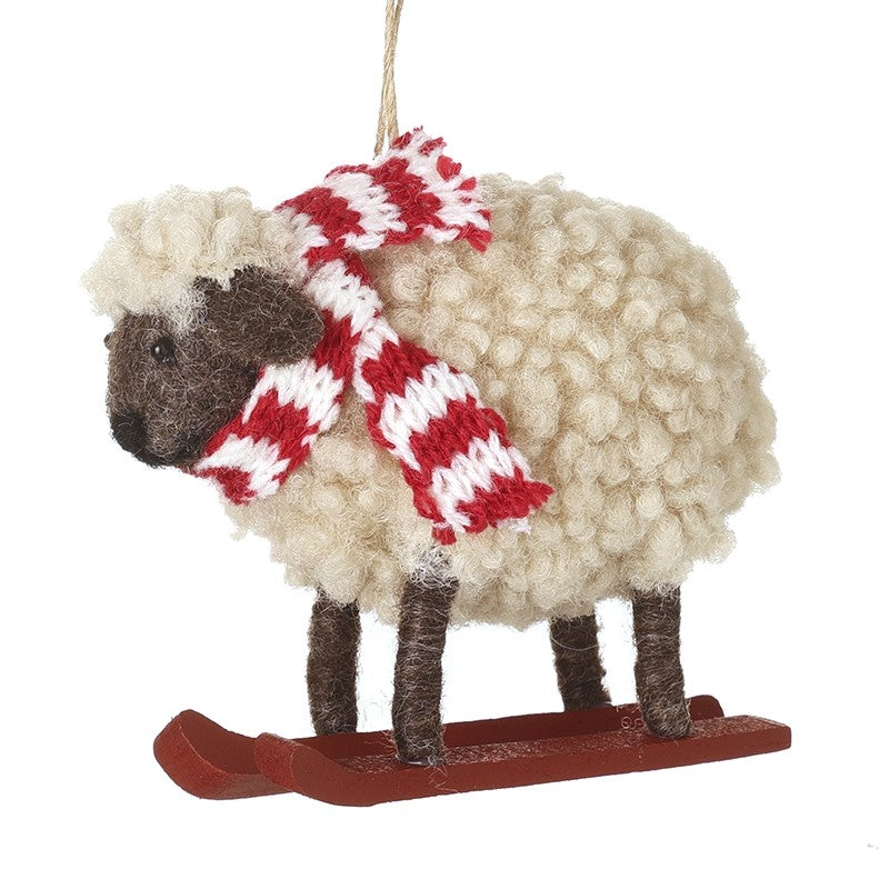 Hanging Sheep On Skis