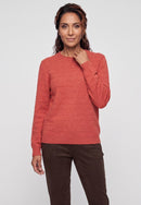 Long Sleeves Pullover - Sienna Red