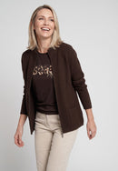 Long Sleeves Cardigan - Coffee Bean