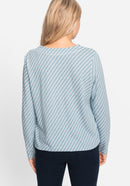 Coast Vibes Long Sleeve T-Shirt - Light Blue