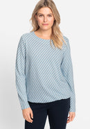 Coast Vibes Long Sleeve T-Shirt - Light Blue