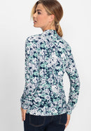 Cool Vision V Neck Print T-Shirt - Ink Blue