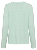 Cool Vision V Neck Jumper - Icy Mint Melange