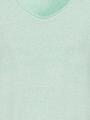 Cool Vision V Neck Jumper - Icy Mint Melange