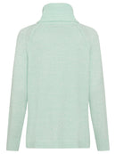 Cool Vision Polo Neck Jumper - Icy Mint Melange