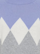 Cool Vision Diamand Design Jumper - Pearl Grey Melange