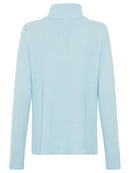 Round Neck Jumper - Satin Blue Melange