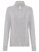 Round Neck Jumper - Misty Grey Melange