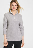 Round Neck Jumper - Misty Grey Melange