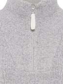 Round Neck Jumper - Misty Grey Melange