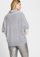 Round Neck Jumper - Misty Grey Melange